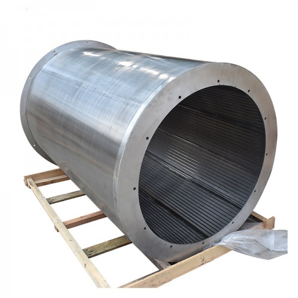 Wedge wire rotary drum screen