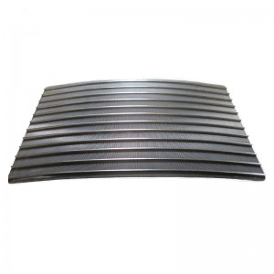 Wedge wire sieve bend arc screen plate