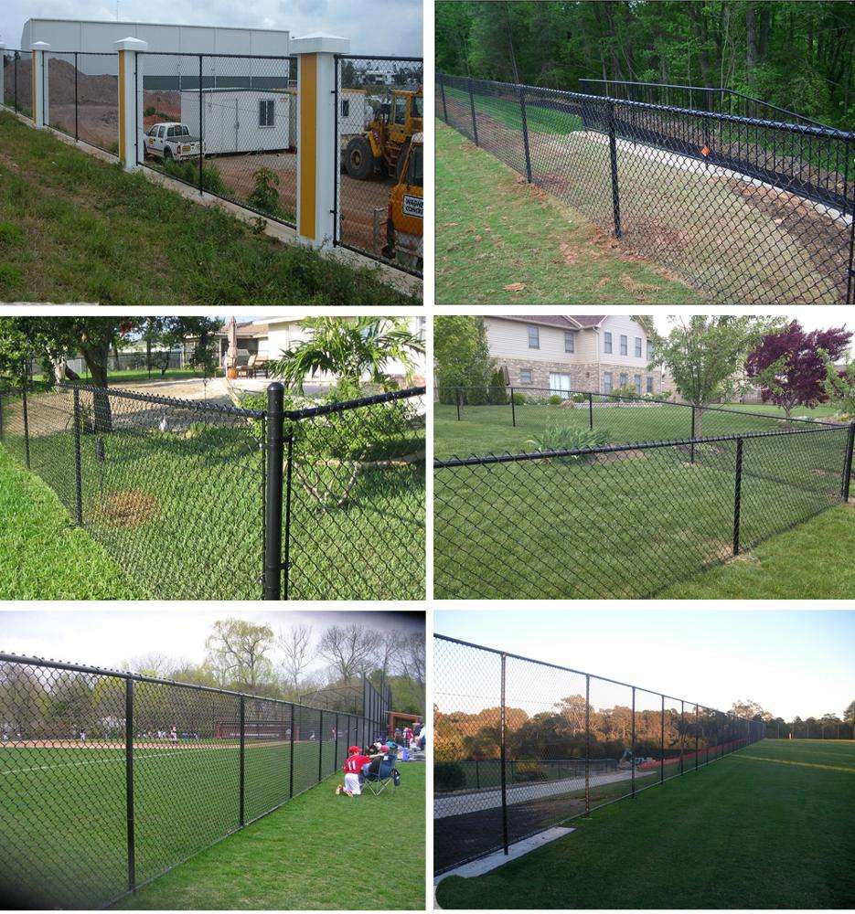 Black Chain Link Fence