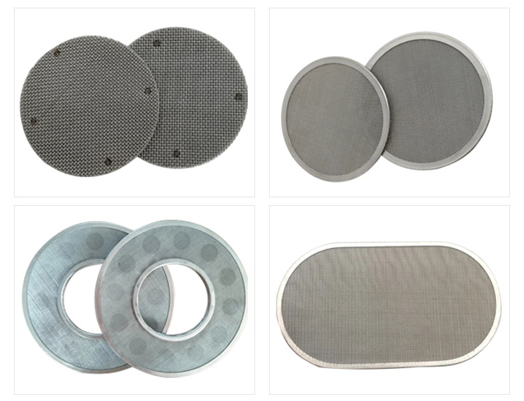 Stainless steel ss edge packed filter mesh packs filter disc mesh