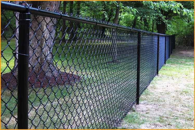 Black Color Chain Link Fence Cheap Fence Panels