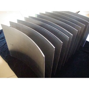 Wedge Wire type 120 degree curved wire screen plate