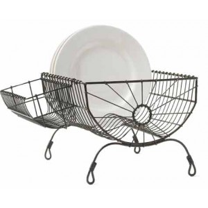 Kitchen wire metal dish rack